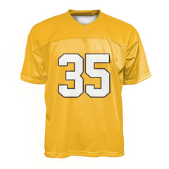Custom Cyber Yellow Oversized Football Jersey Street Fashion T-shirt
