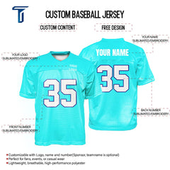 Custom Arctic Oversized Football Jersey Street Fashion T-shirt