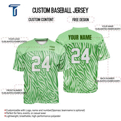 Custom Jungle Oversized Football Jersey Street Fashion T-shirt