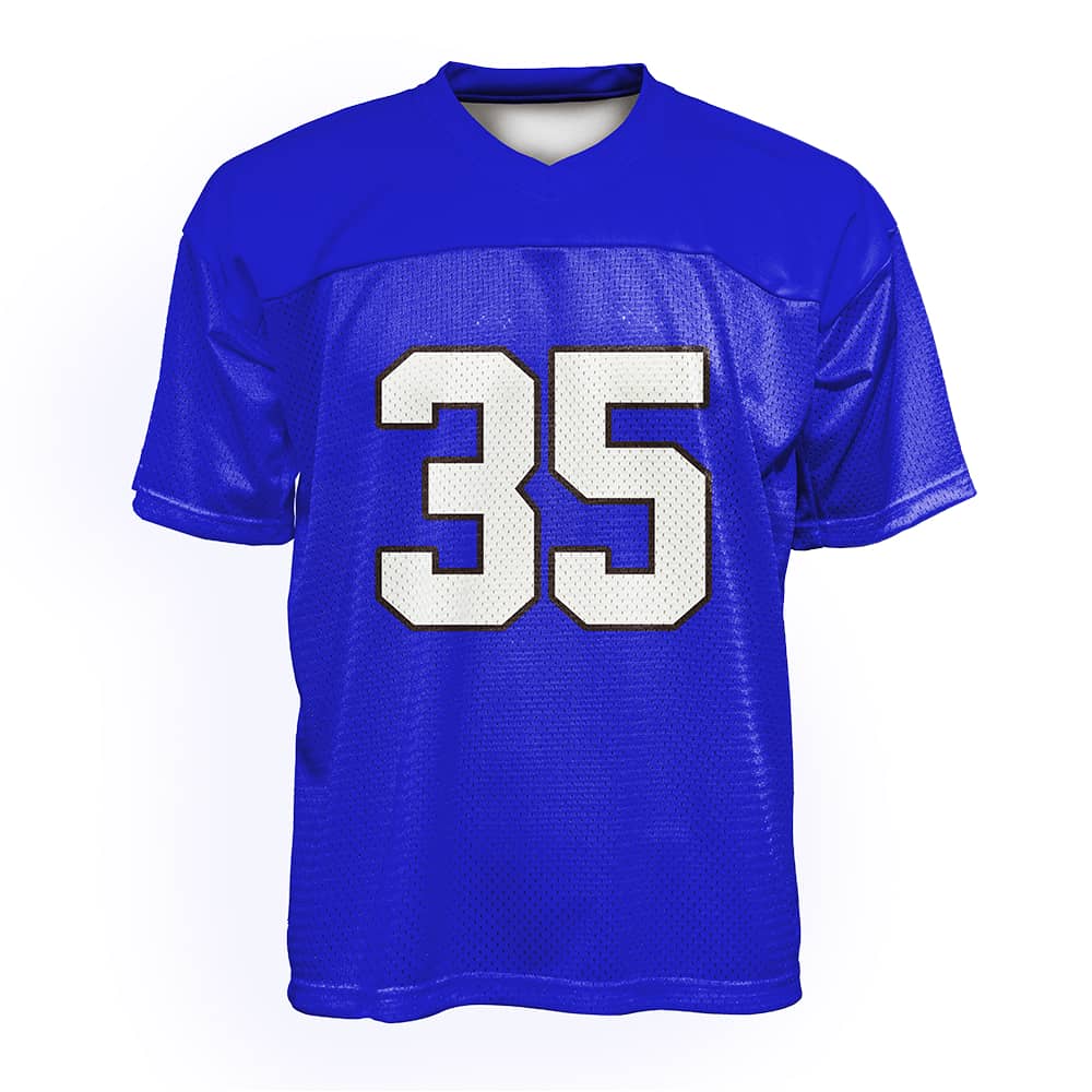 Custom Azure Oversized Football Jersey Street Fashion T-shirt