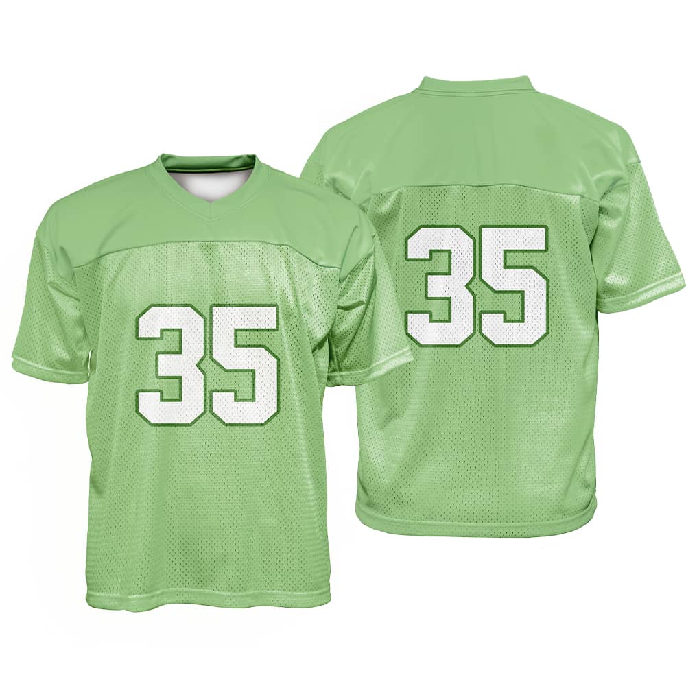 Custom Celadon Oversized Football Jersey Street Fashion T-shirt