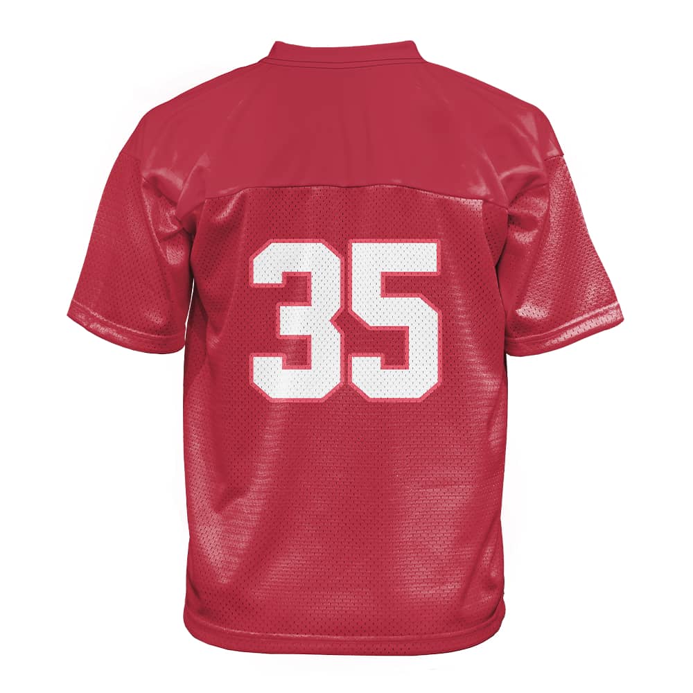 Custom Crimson Oversized Football Jersey Street Fashion T-shirt