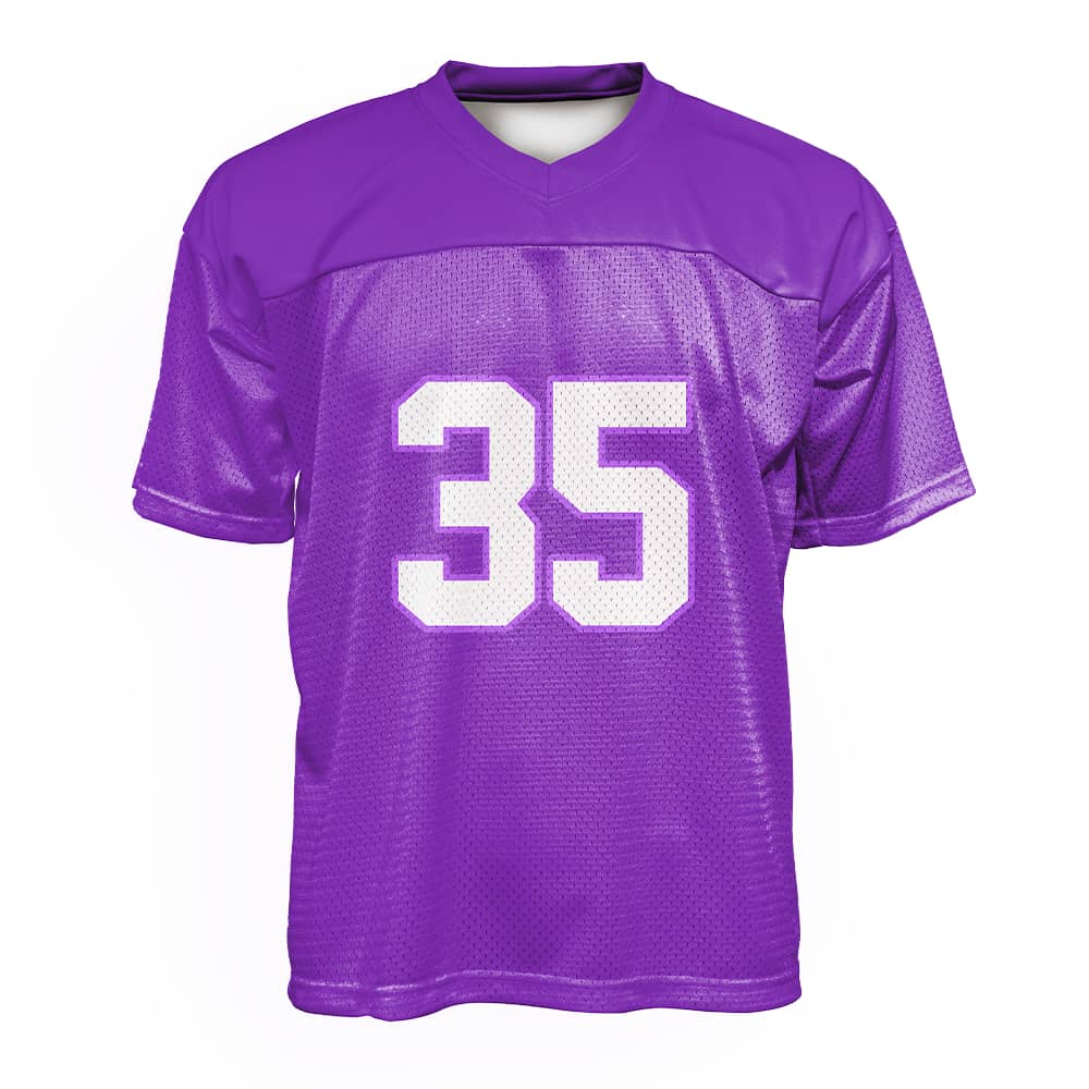 Custom Violet Oversized Football Jersey Street Fashion T-shirt