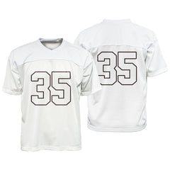 Custom White Oversized Football Jersey Street Fashion T-shirt