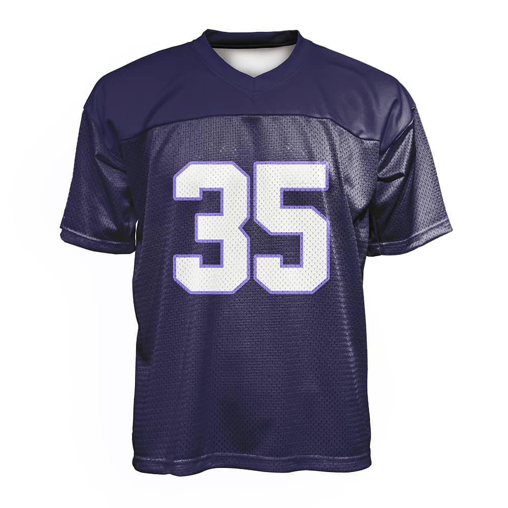 Custom Indigo Oversized Football Jersey Street Fashion T-shirt