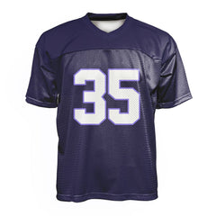 Custom Indigo Oversized Football Jersey Street Fashion T-shirt