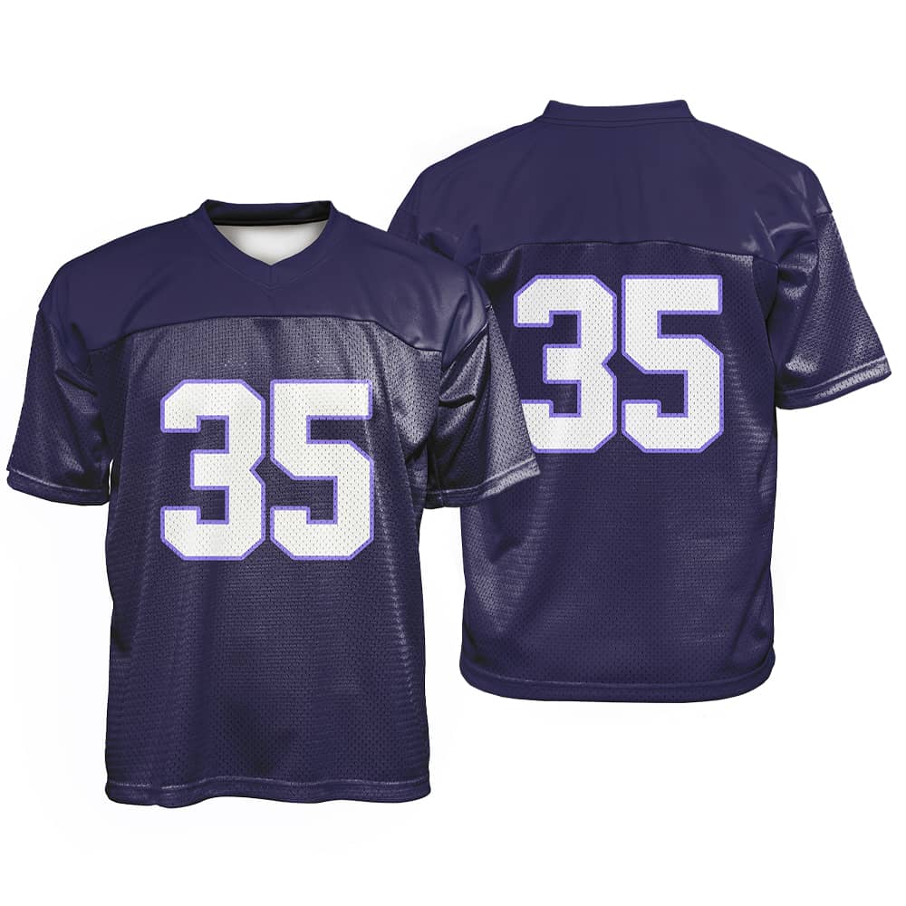 Custom Indigo Oversized Football Jersey Street Fashion T-shirt