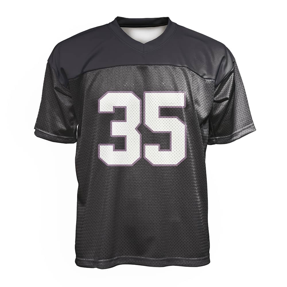 Custom Black Oversized Football Jersey Street Fashion T-shirt