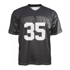 Custom Black Oversized Football Jersey Street Fashion T-shirt