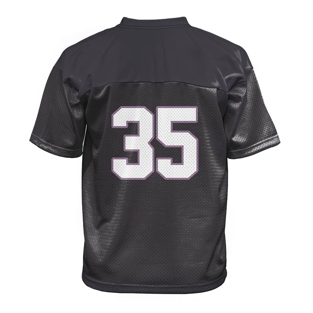 Custom Black Oversized Football Jersey Street Fashion T-shirt
