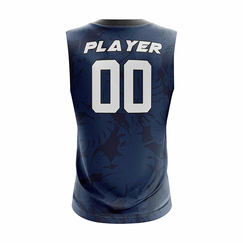 Tropical Shadow Compression 7V7 Flag football Jersey 3D back