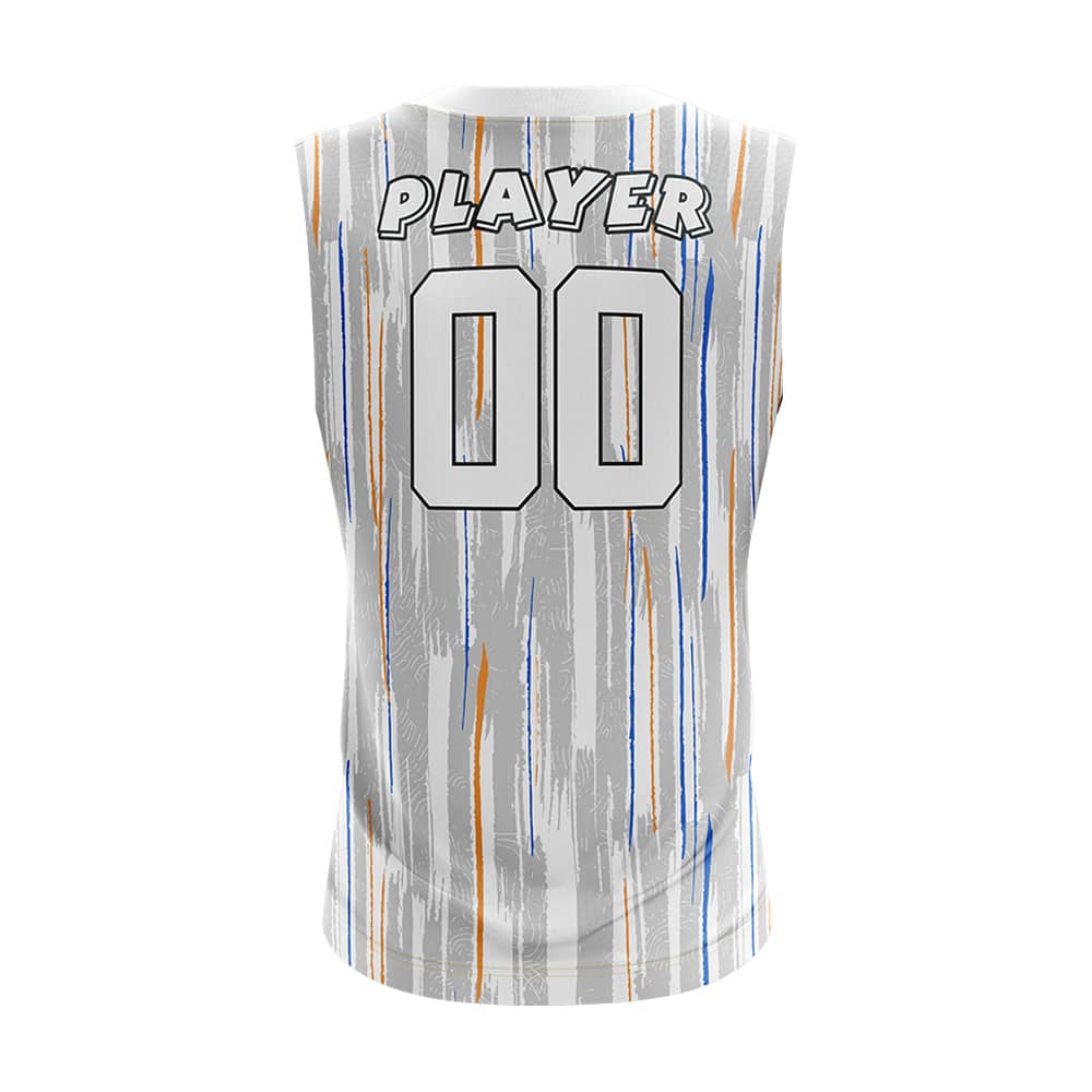 Brush Lines Compression 7V7 Flag football Jersey 3D back