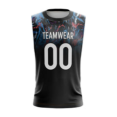 Neon Chaos Compression 7V7 Flag football Jersey 3D front