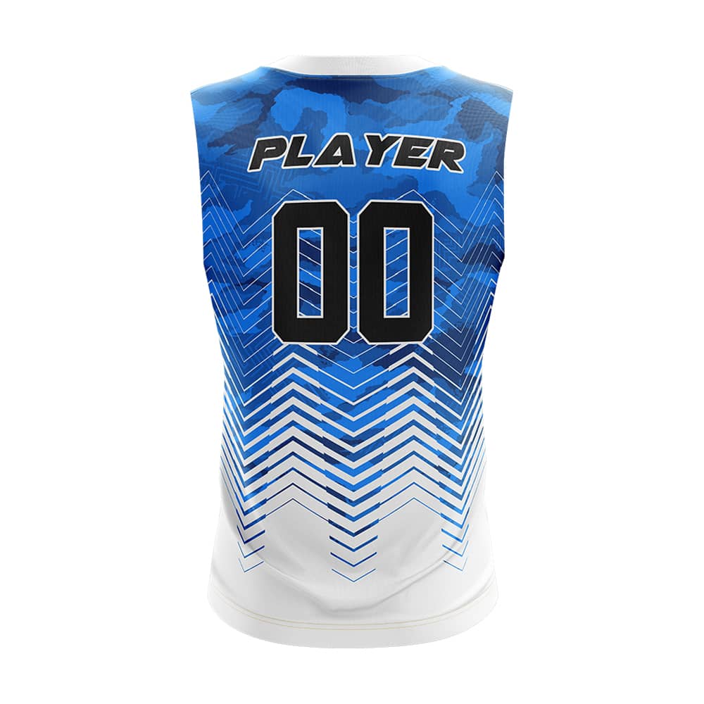 Camo Vortex Compression 7V7 Flag football Jersey 3D back