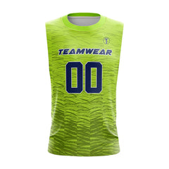 Lime Matrix Compression 7V7 Flag football Jersey 3D front