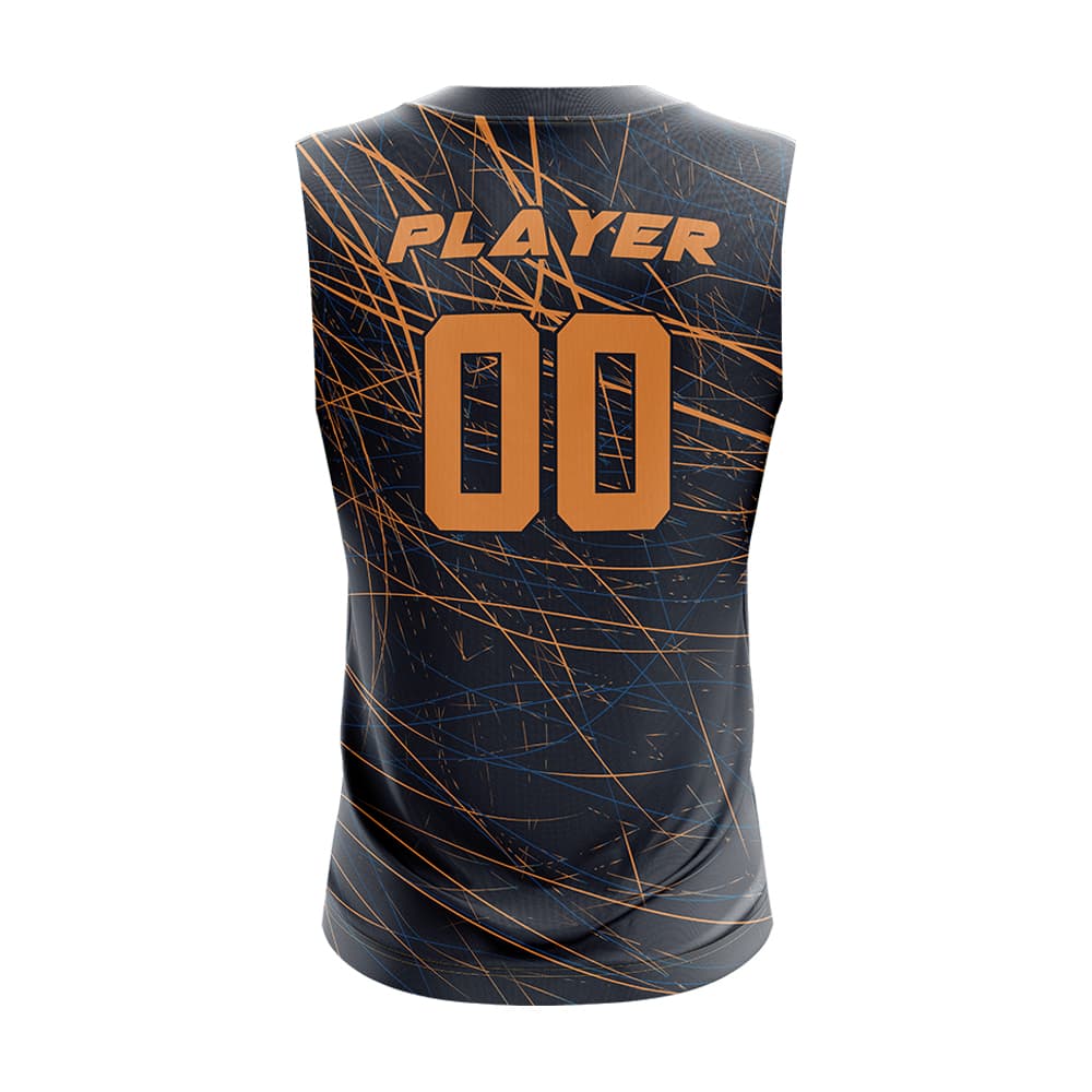 Scratch Burn Compression 7V7 Flag football Jersey 3D back