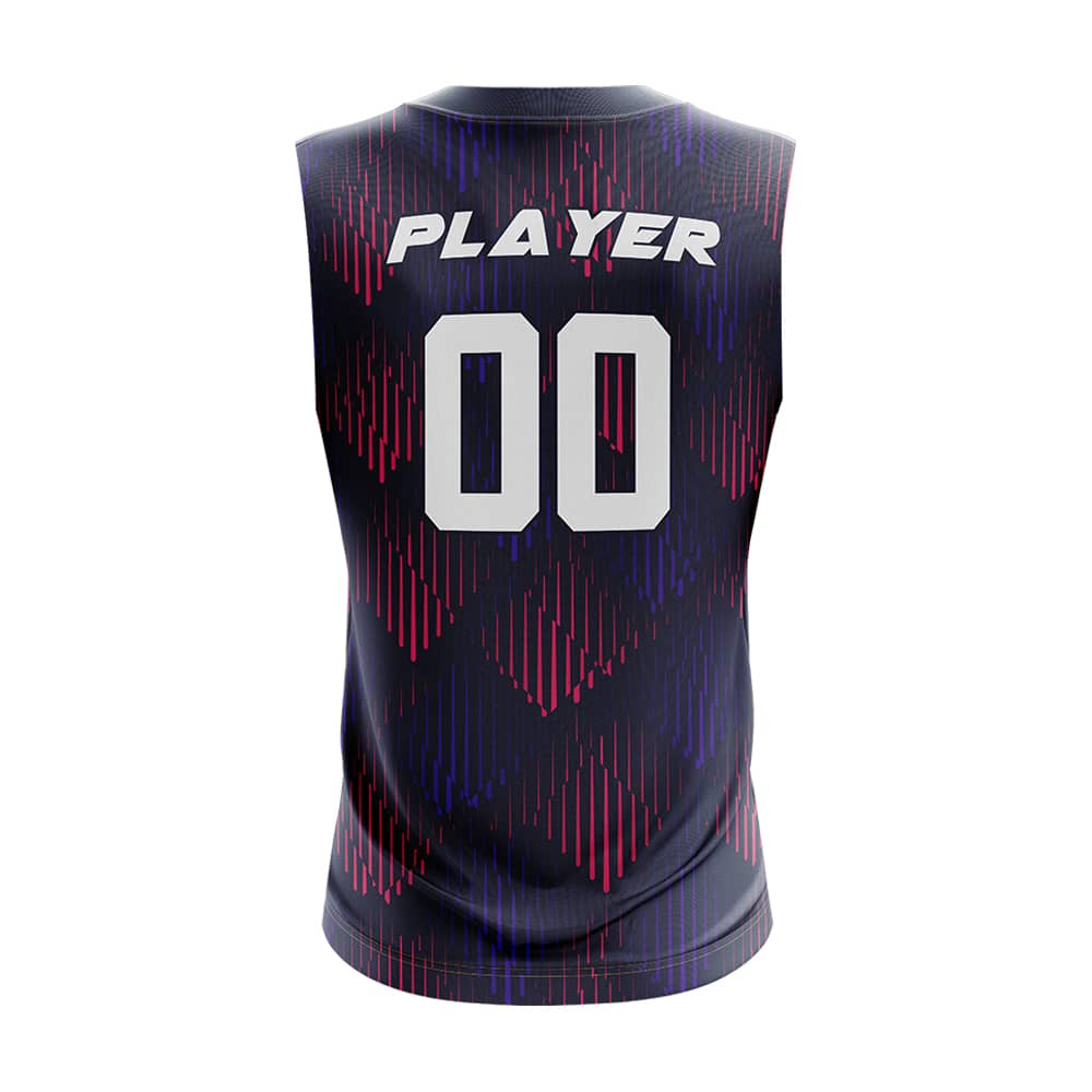Shadow Grid Compression 7V7 Flag football Jersey 3D back