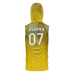 Desert Mirage Hooded Compression 7V7 Flag football Jersey 3D back