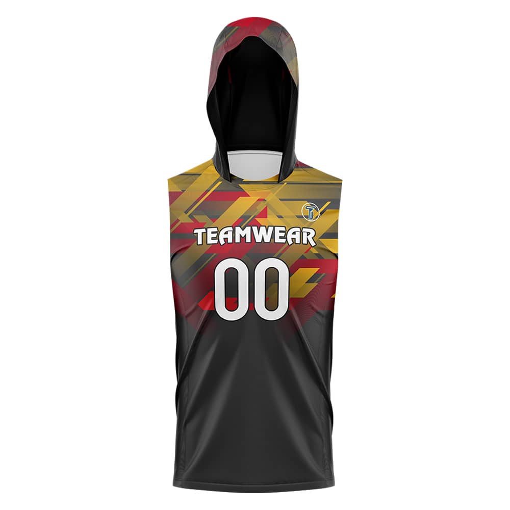 Halo Stripe Hoodie Compression 7V7 Flag football Jersey 3D front