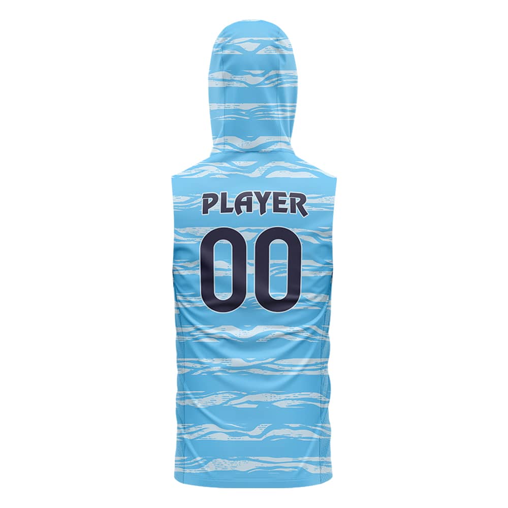 Glacier Hoodie Compression 7V7 Flag football Jersey 3D back