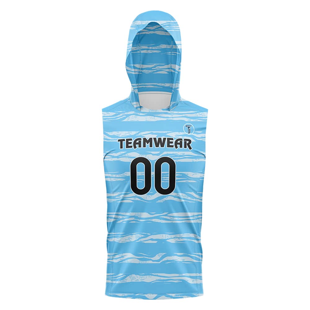 Glacier Hoodie Compression 7V7 Flag football Jersey 3D front