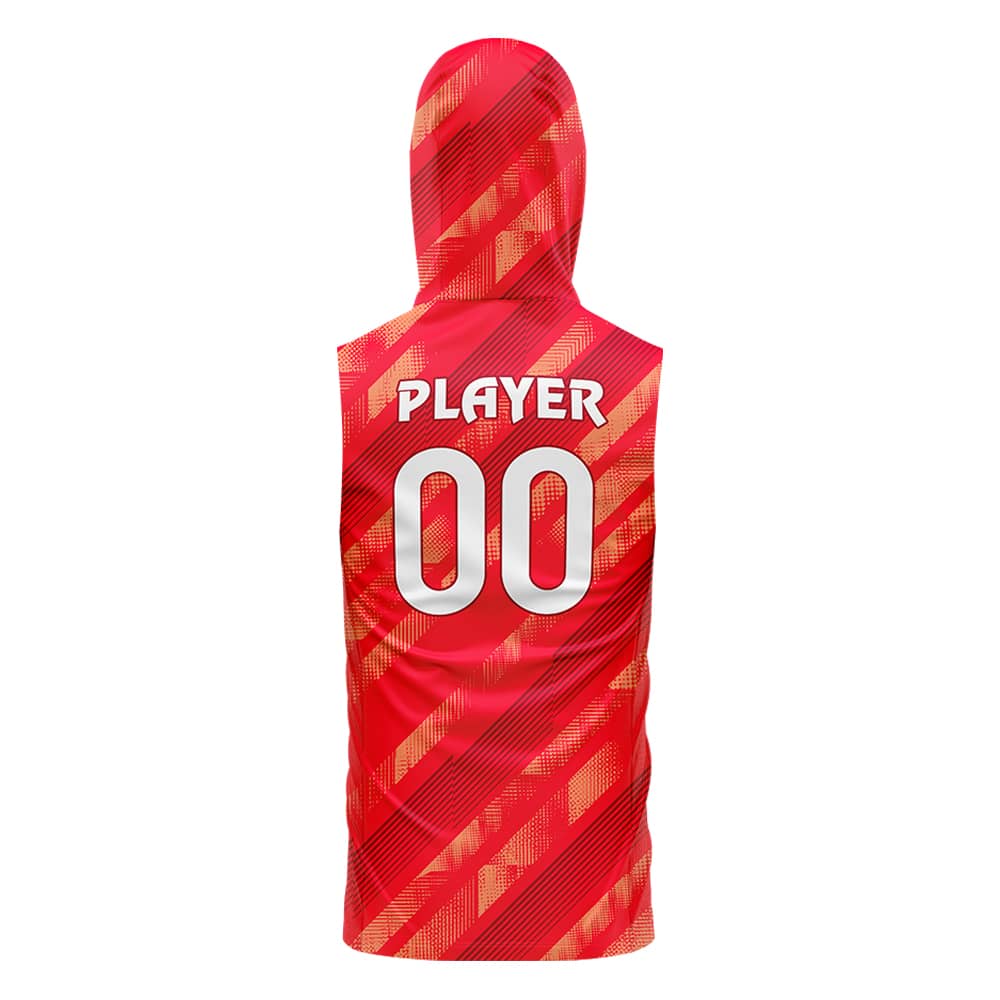 Blaze Hooded Compression 7V7 Flag football Jersey 3D back