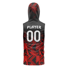 Russet Trace Hoodie Compression 7V7 Flag football Jersey 3D back