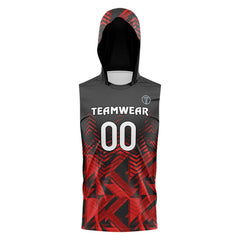 Russet Trace Hooded Compression 7V7 Flag football Jersey 3D front