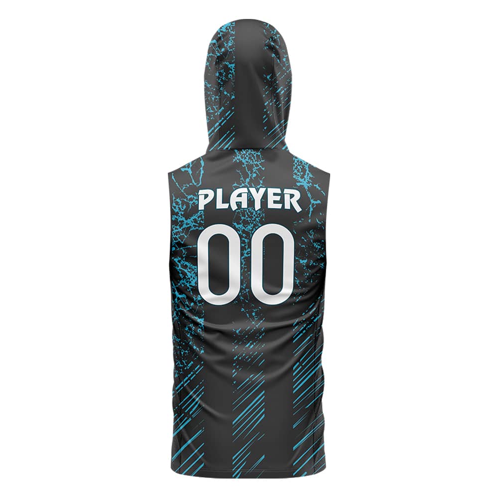 Marble Trace Hoodie Compression 7V7 Flag football Jersey 3D back