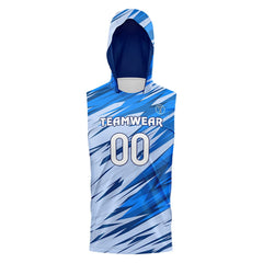 Thunder Hooded Compression 7V7 Flag football Jersey 3D front