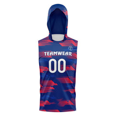 Patriot Band Hooded Compression 7V7 Flag football Jersey 3D front