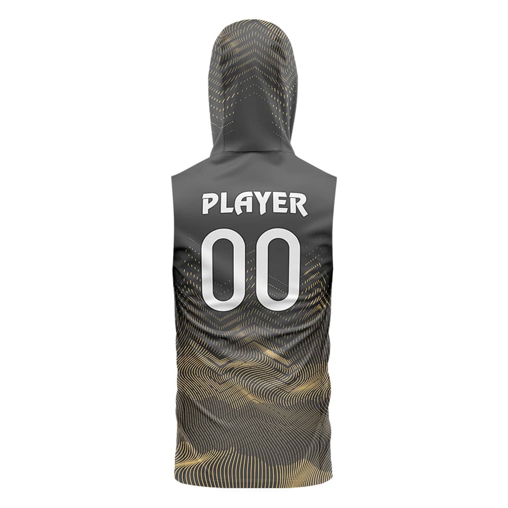 Ember Hooded Compression 7V7 Flag football Jersey 3D back
