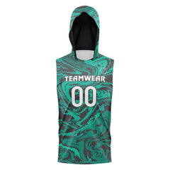 Pixel Hoodie Compression 7V7 Flag football Jersey 3D front
