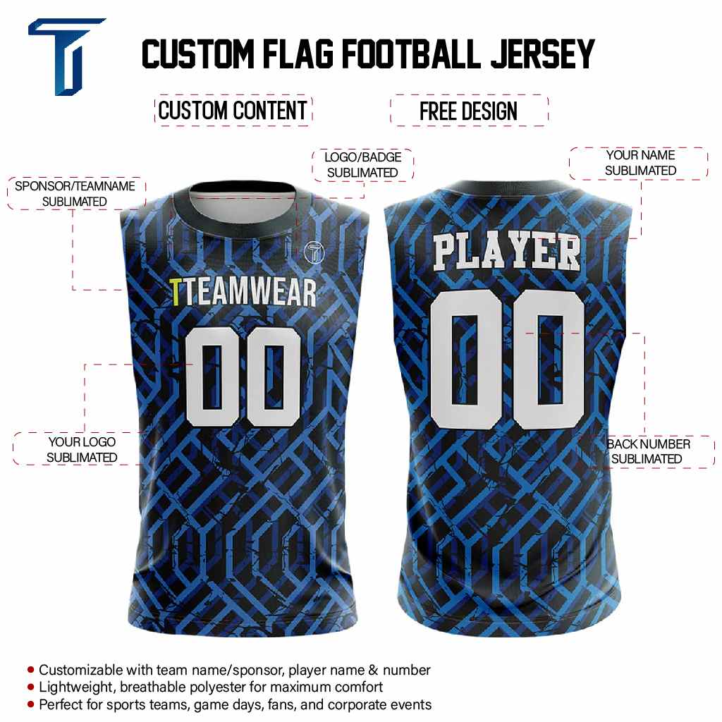 Cyber Maze Compression 7V7 Flag football Jersey custom content