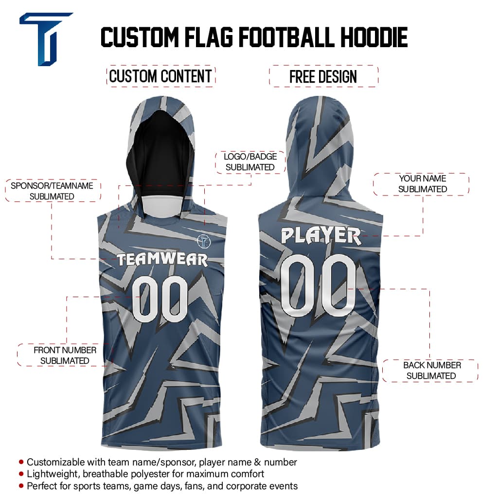 Citadel Hoodie Compression 7V7 Flag football Jersey custom content