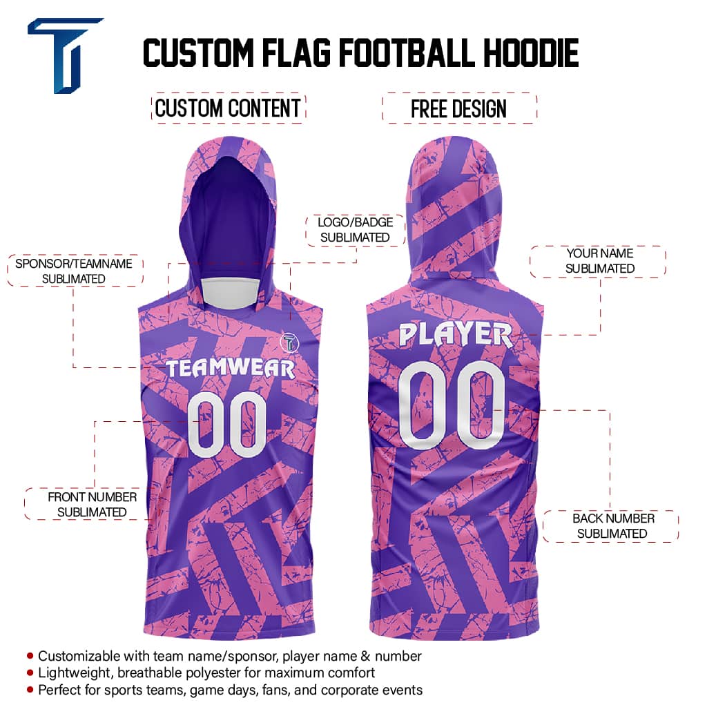 Spectrum Hooded Compression 7V7 Flag football Jersey custom content