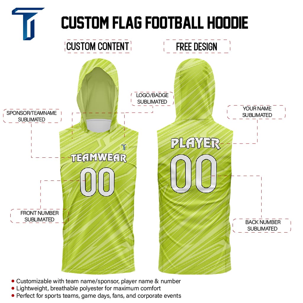 Equinox Hoodie Compression 7V7 Flag football Jersey custom content