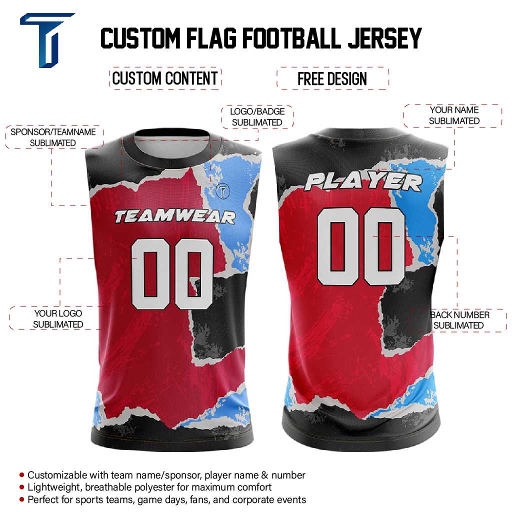 Warzone Patch Compression 7V7 Flag football Jersey custom content