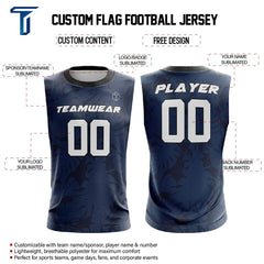 Tropical Shadow Compression 7V7 Flag football Jersey custom content