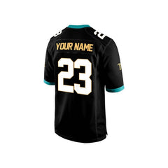 Custom Black White-Gold Authentic Football Jersey