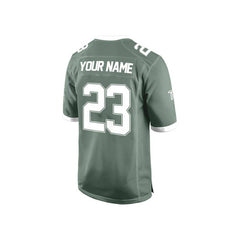 Custom Sage-White Authentic Football Jersey