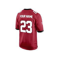 Custom Maroon-White Authentic Football Jersey