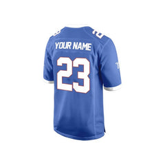 Custom Cerulean-White Authentic Football Jersey