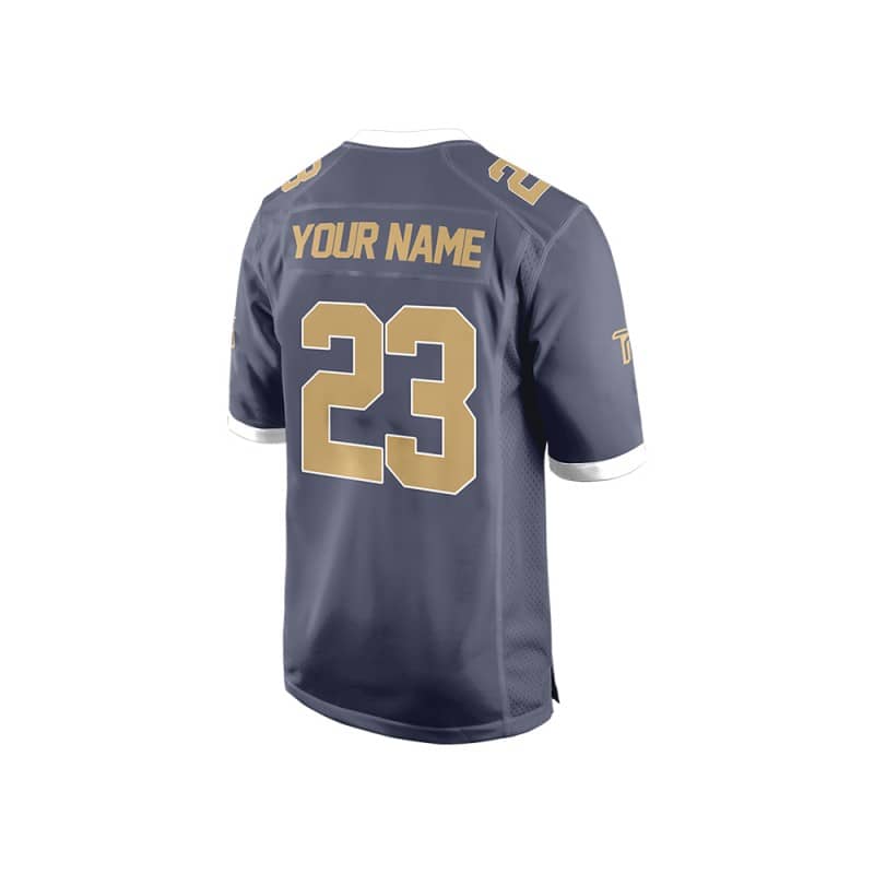 Custom Stone-Khaki Authentic Football Jersey