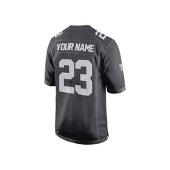 Custom Black-Grey Authentic Football Jersey