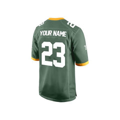 Custom Viridian-White Authentic Football Jersey