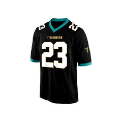 Custom Black White-Gold Authentic Football Jersey