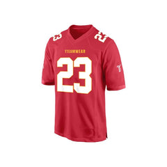 Custom Red-White Authentic Football Jersey