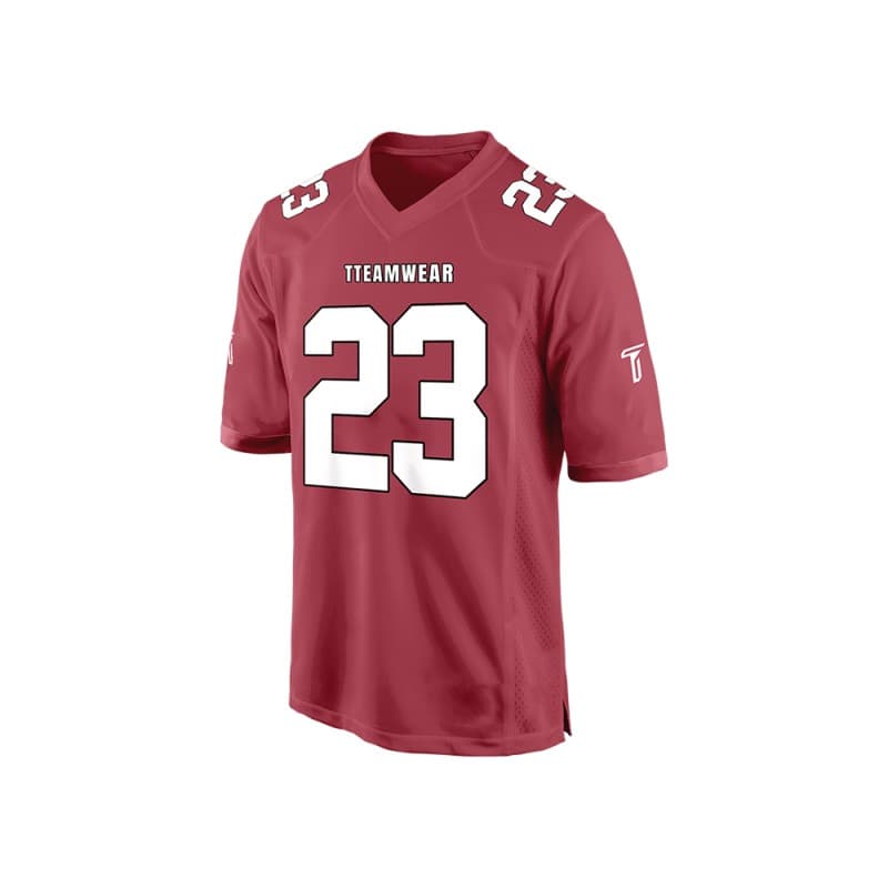 Custom Burgundy-White Authentic Football Jersey