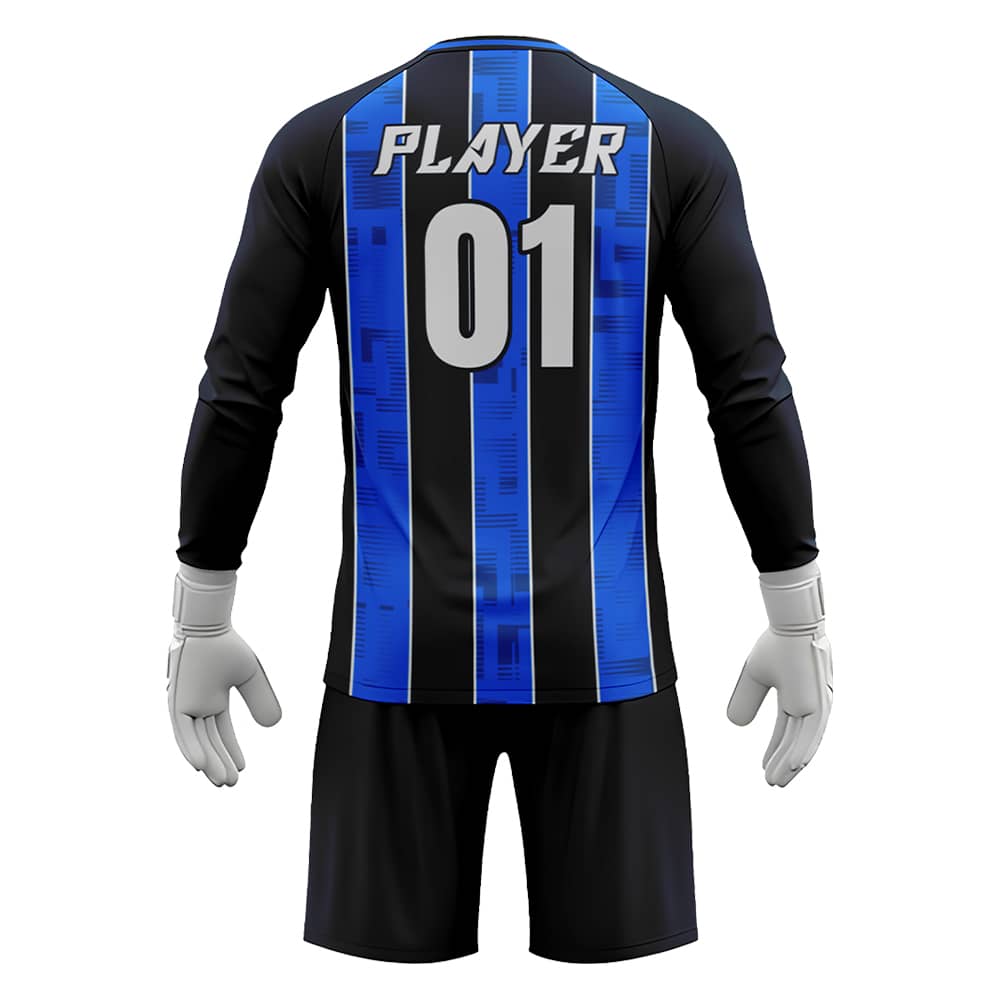 Custom Harbor Stripe Soccer Goalkeeper Jersey Set